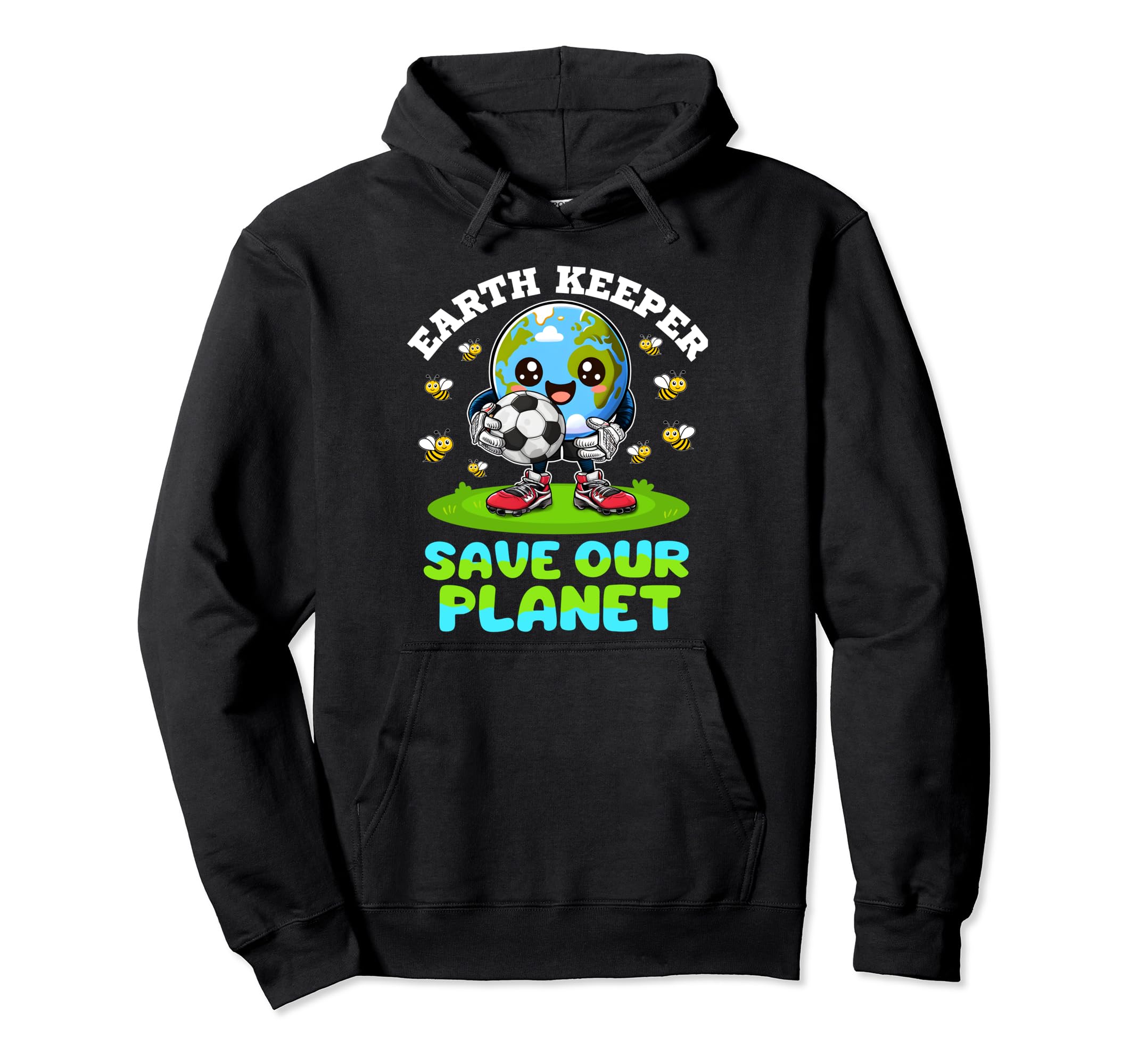 Earth Keeper Save Our Planet Earth Day Hoodie - Custom Art Print Men Women