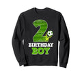Happy 2Nd Birthday Soccer Lover 2 Sweatshirt - Novelty Apparel for Adults