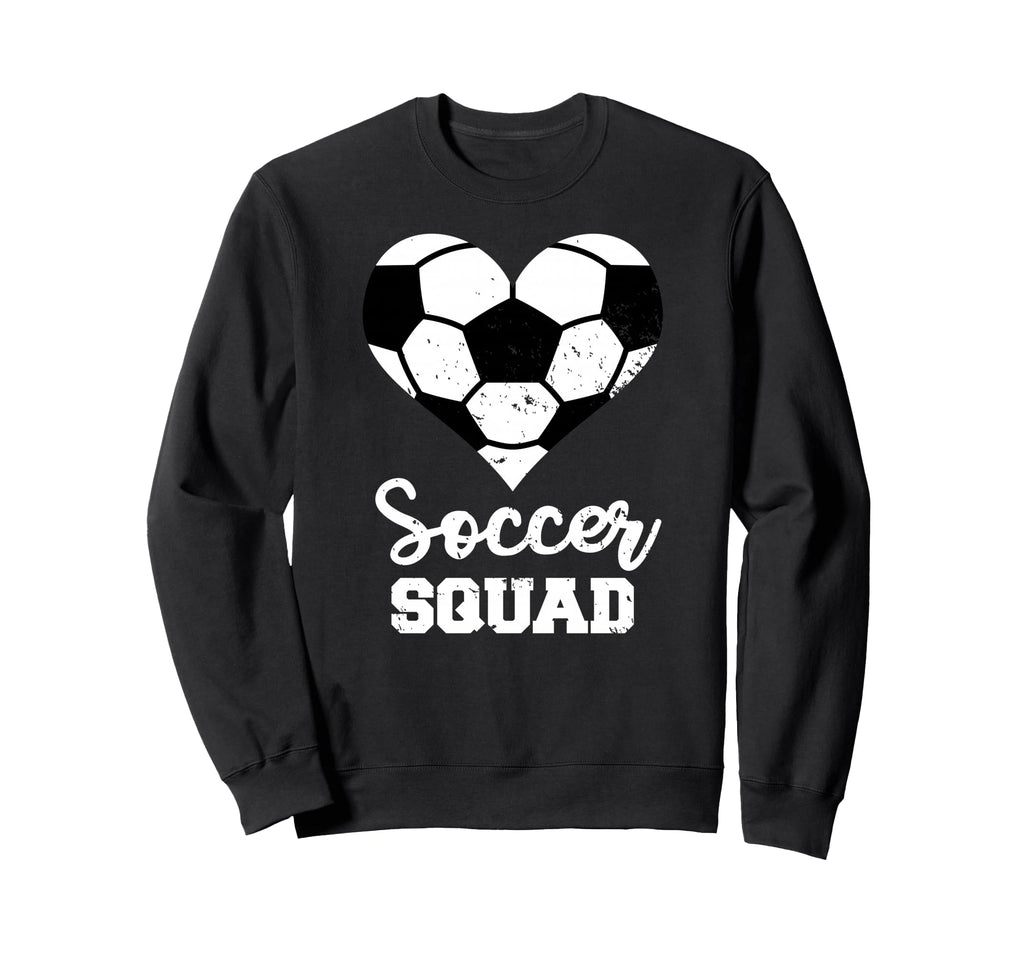 Soccer Squad Heart Funny Soccer Sweatshirt - Novelty Apparel Men Women