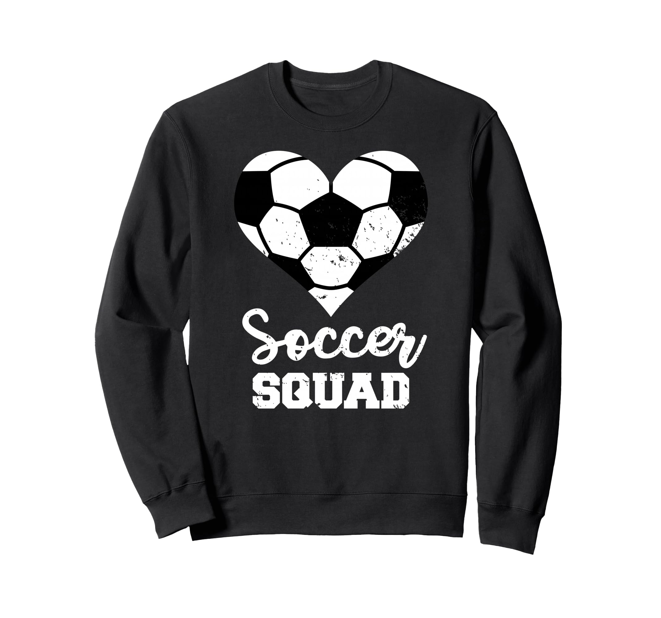 Soccer Squad Heart Funny Soccer Sweatshirt - Novelty Apparel Men Women