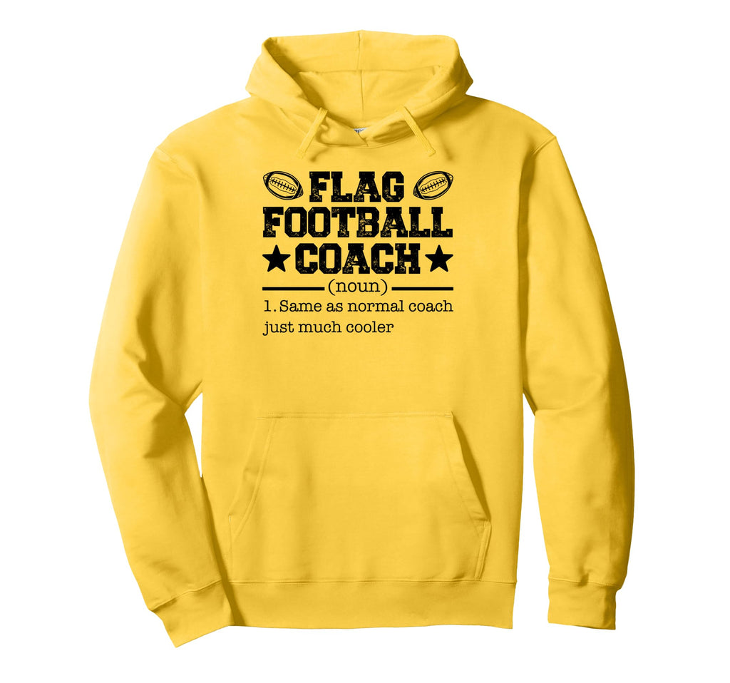 Flag Football Coach Hoodie - Trendy Graphic Unisex