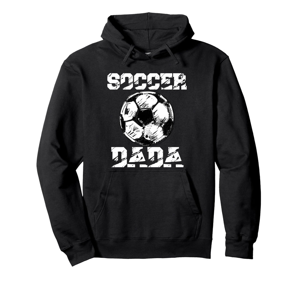 Soccer Dada Distressed Ball Funny Soccer Hoodie - Graphic Print Men Women