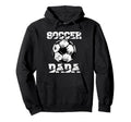 Soccer Dada Distressed Ball Funny Soccer Hoodie - Graphic Print Men Women