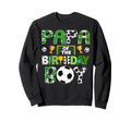 Papa Birthday Soccer Player Game Day Sweatshirt - Unique Graphic Unisex
