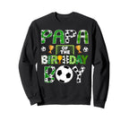 Papa Birthday Soccer Player Game Day Sweatshirt - Unique Graphic Unisex