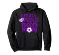 Purple And White Loud And Proud Hoodie - Aesthetic Graphic for Adults