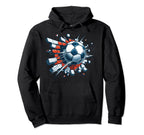 Soccer Ball Break Wall Soccer Sports Hoodie - Unique Graphic for Adults