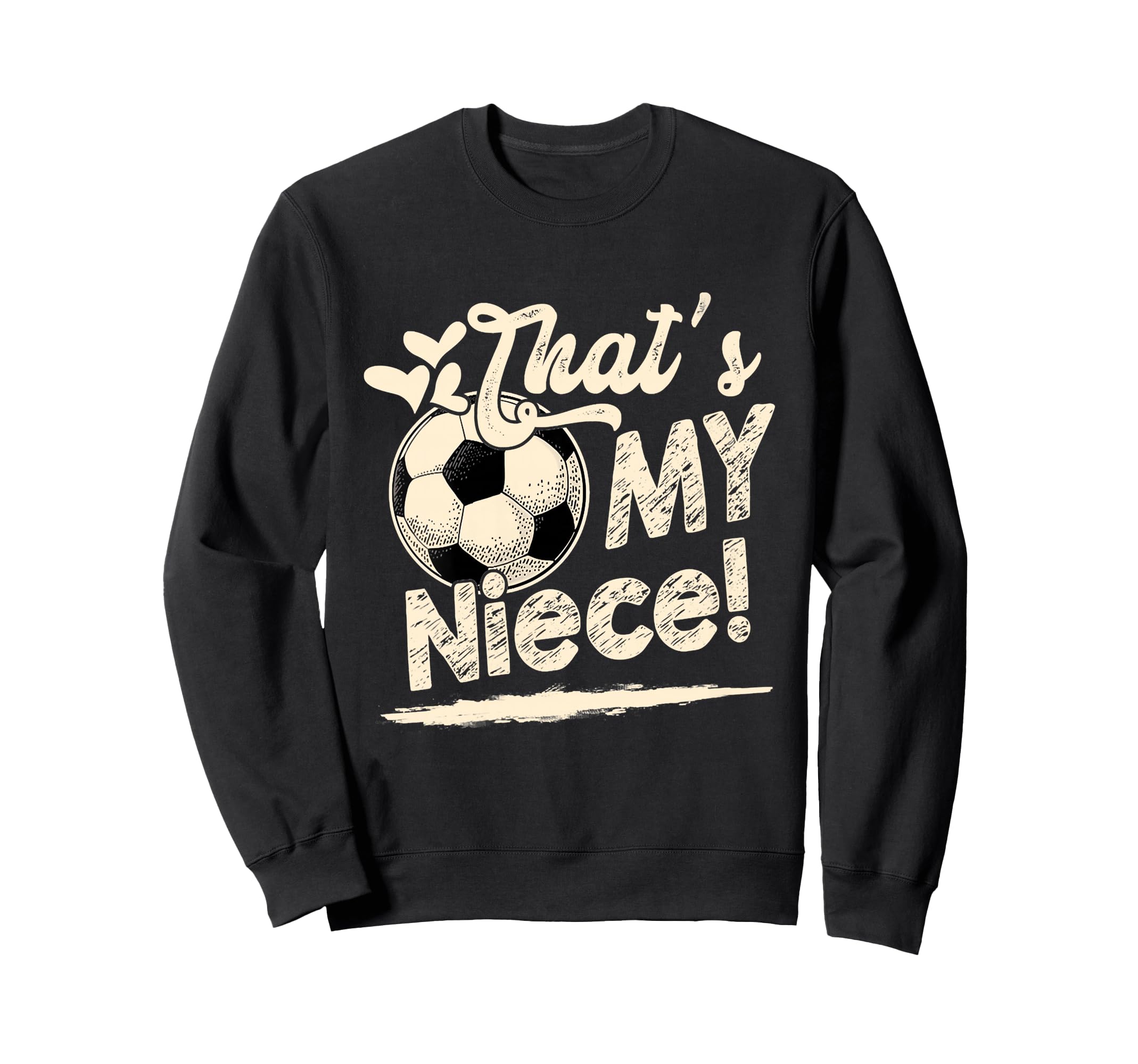 Womens Thats My Niece Soccer Sweatshirt - Custom Art Print for Adults