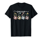 Soccer Mama Flowers Soccer Mom Soccer T-Shirt - Graphic Print Men Women