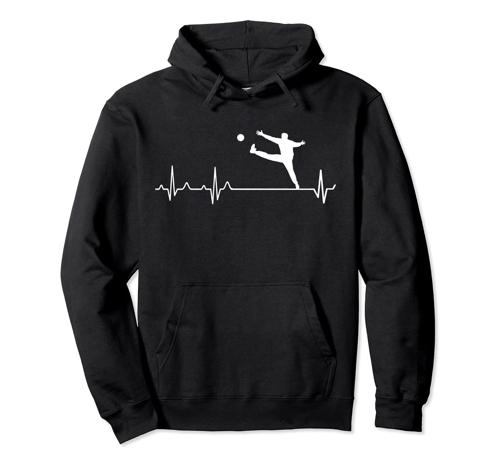 Handball Goalkeeper Heartbeat I Love Hoodie - Novelty Apparel Unisex