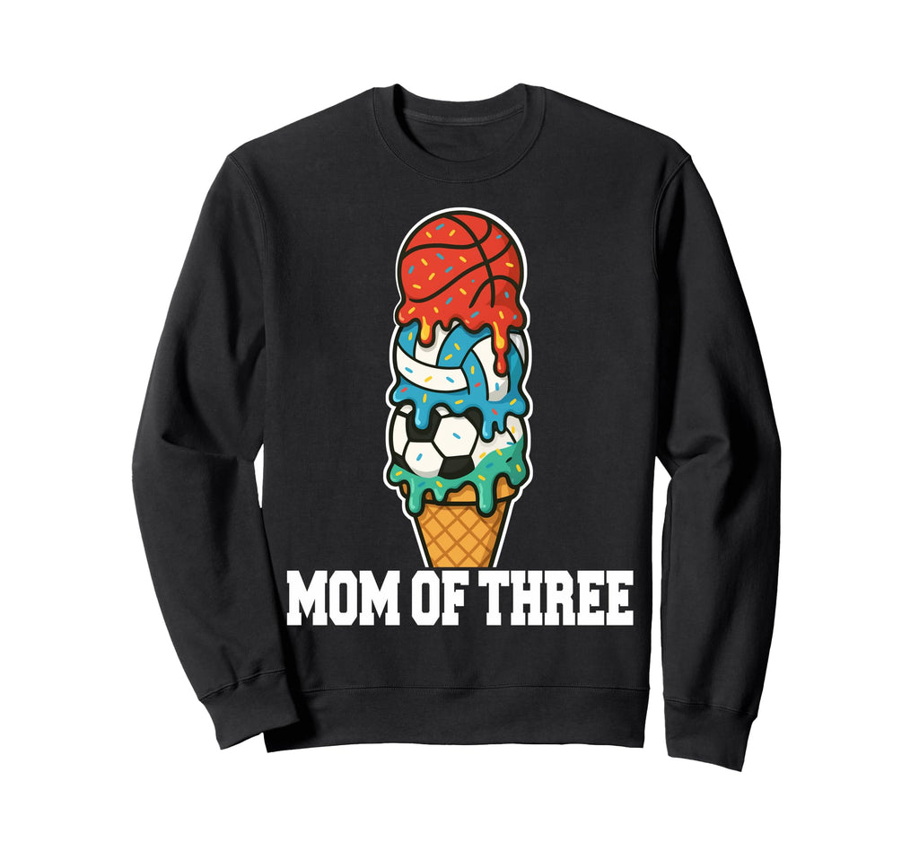 Basketball Soccer Volleyball Mom Ice Sweatshirt - Minimalist Print Unisex