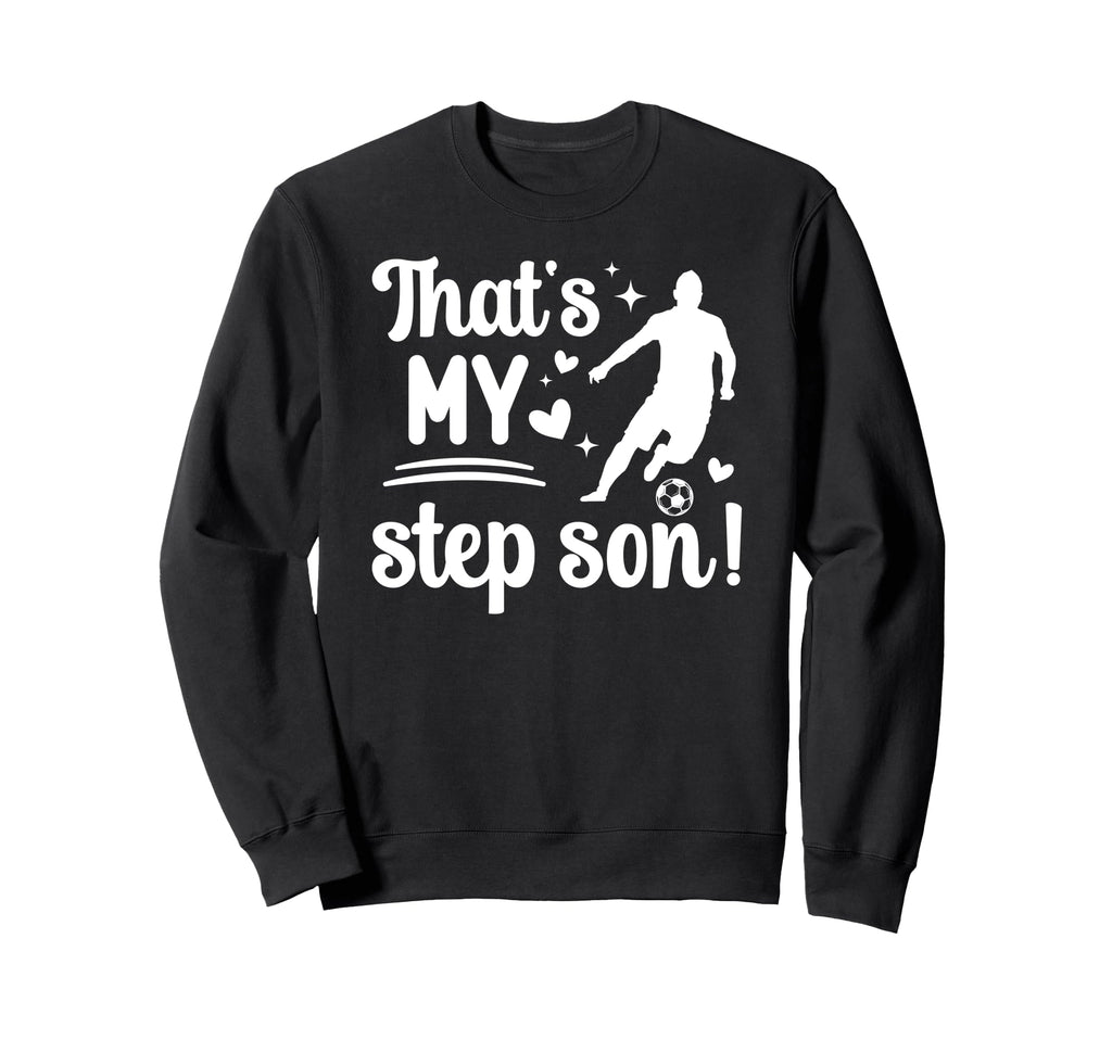 Proud Soccer Step Mom Soccer Player Sweatshirt - Graphic Print Men Women