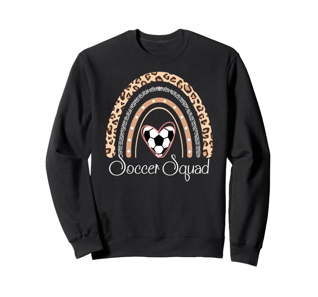 Soccer Squad Boho Rainbow Funny Sweatshirt - Unique Graphic Men Women