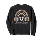Soccer Squad Boho Rainbow Funny Sweatshirt - Unique Graphic Men Women