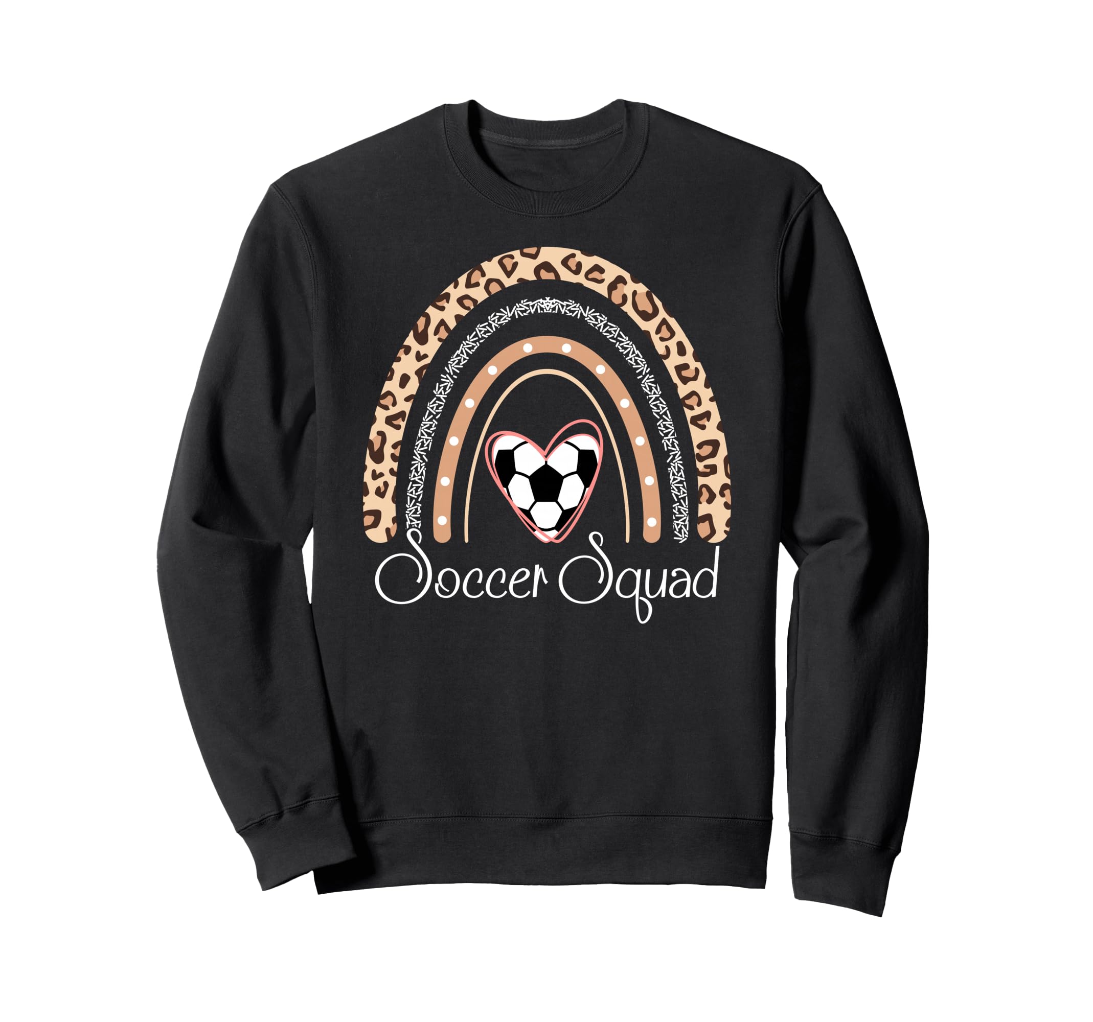 Soccer Squad Boho Rainbow Funny Sweatshirt - Unique Graphic Men Women