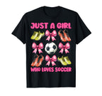 Just Who Loves Soccer Mom Mothers T-Shirt - Aesthetic Graphic Men Women