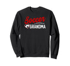 Soccer Grandma Heart Grandma Sweatshirt - Aesthetic Graphic for Adults