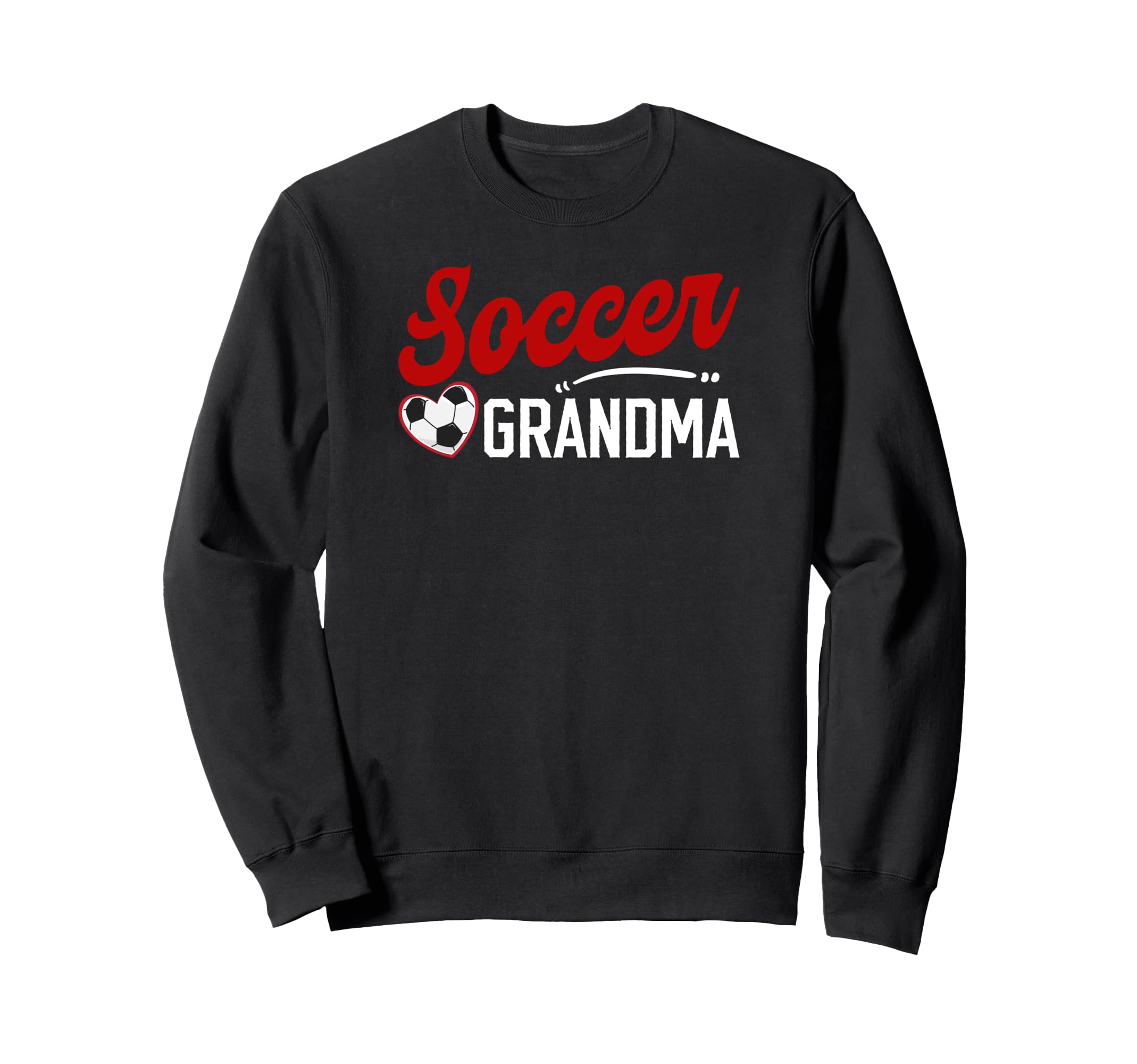Soccer Grandma Heart Grandma Sweatshirt - Aesthetic Graphic for Adults