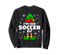Funny Soccer Elf Family Matching Sweatshirt - Trendy Graphic for Adults