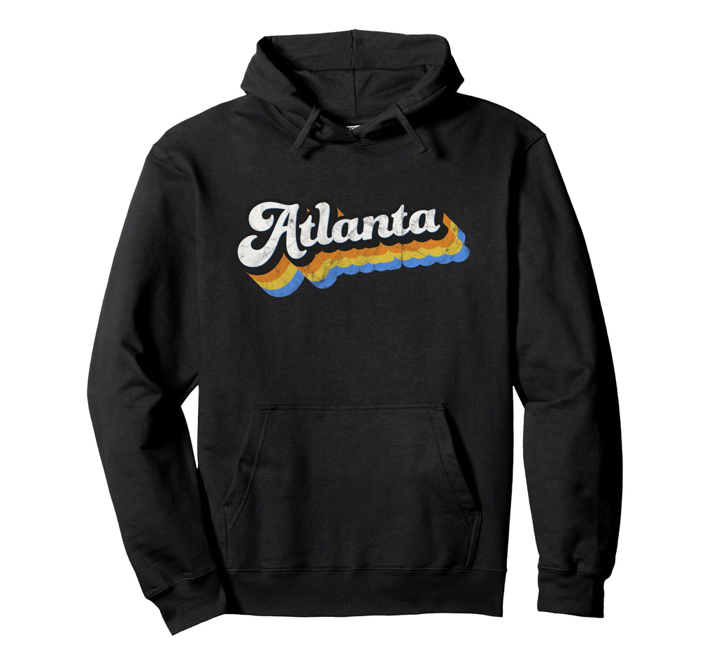 Atlanta Ga Distressed Atl Pride Hoodie - Fun Novelty Design for Adults