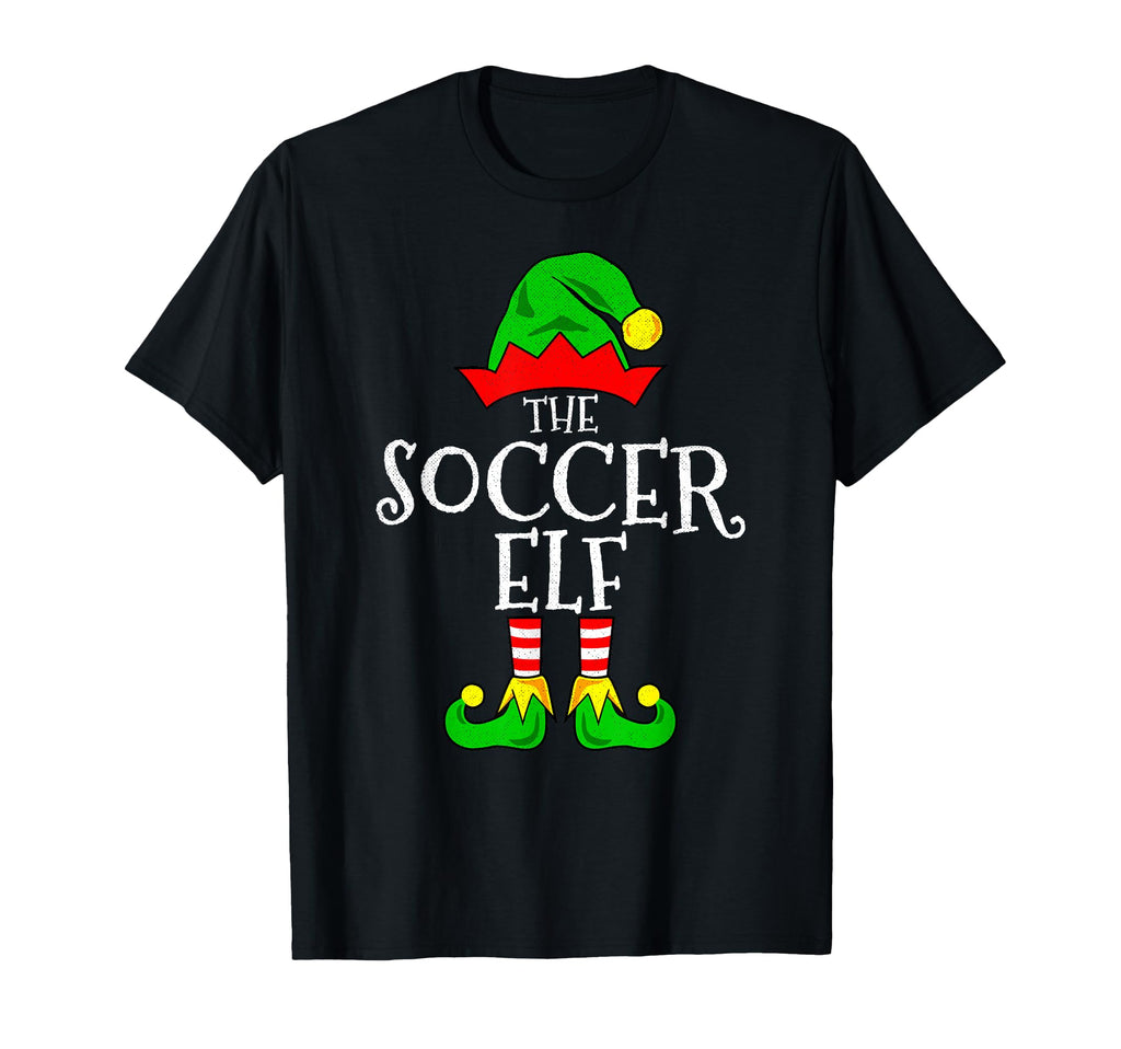 Soccer Elf Funny Family Matching T-Shirt - Graphic Print Men Women
