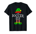 Soccer Elf Funny Family Matching T-Shirt - Graphic Print Men Women