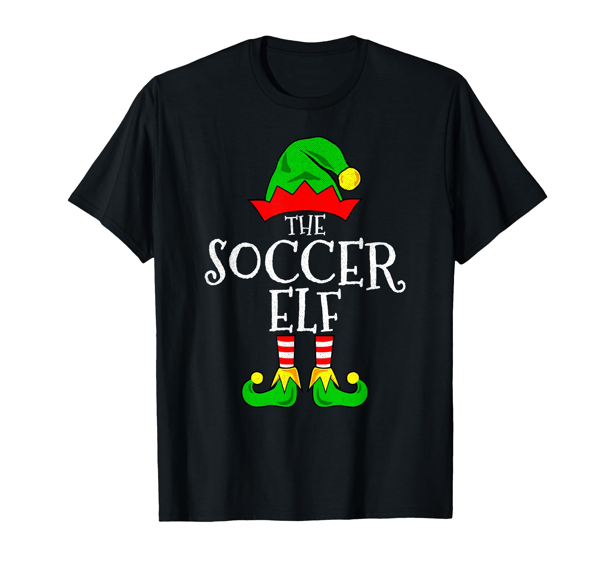 Soccer Elf Funny Family Matching T-Shirt - Graphic Print Men Women