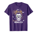 Momster Soccer Mom Messy Bun Skull T-Shirt - Minimalist Print Unisex