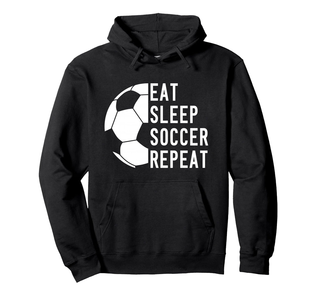 Eat Sleep Soccer Repeat Hoodie - Custom Art Print Unisex