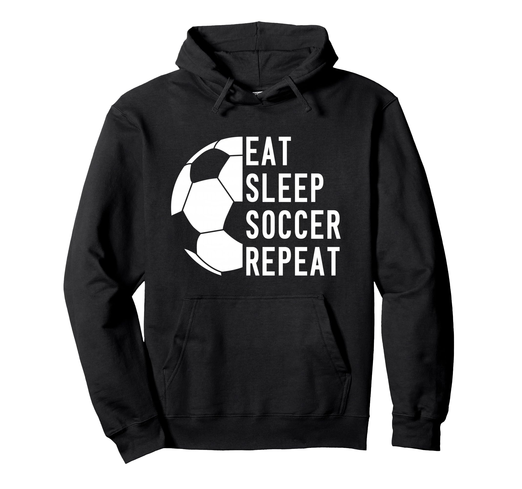 Eat Sleep Soccer Repeat Hoodie - Custom Art Print Unisex