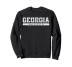 Georgia Soccer White Text Sweatshirt - Fun Novelty Design Unisex