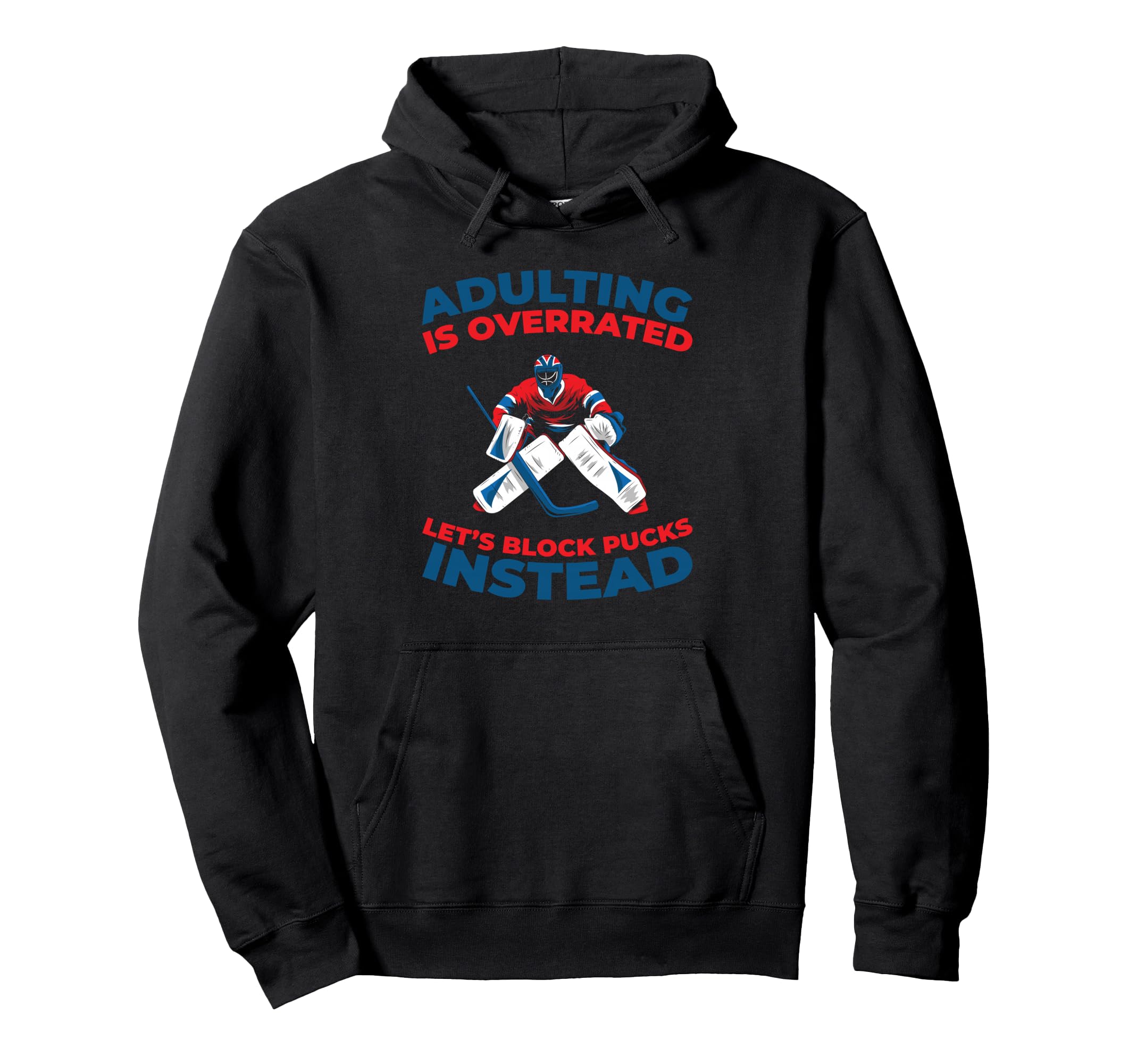 Hockey Goalkeeper Ice Hockey Goalie Hoodie - Trendy Graphic for Adults