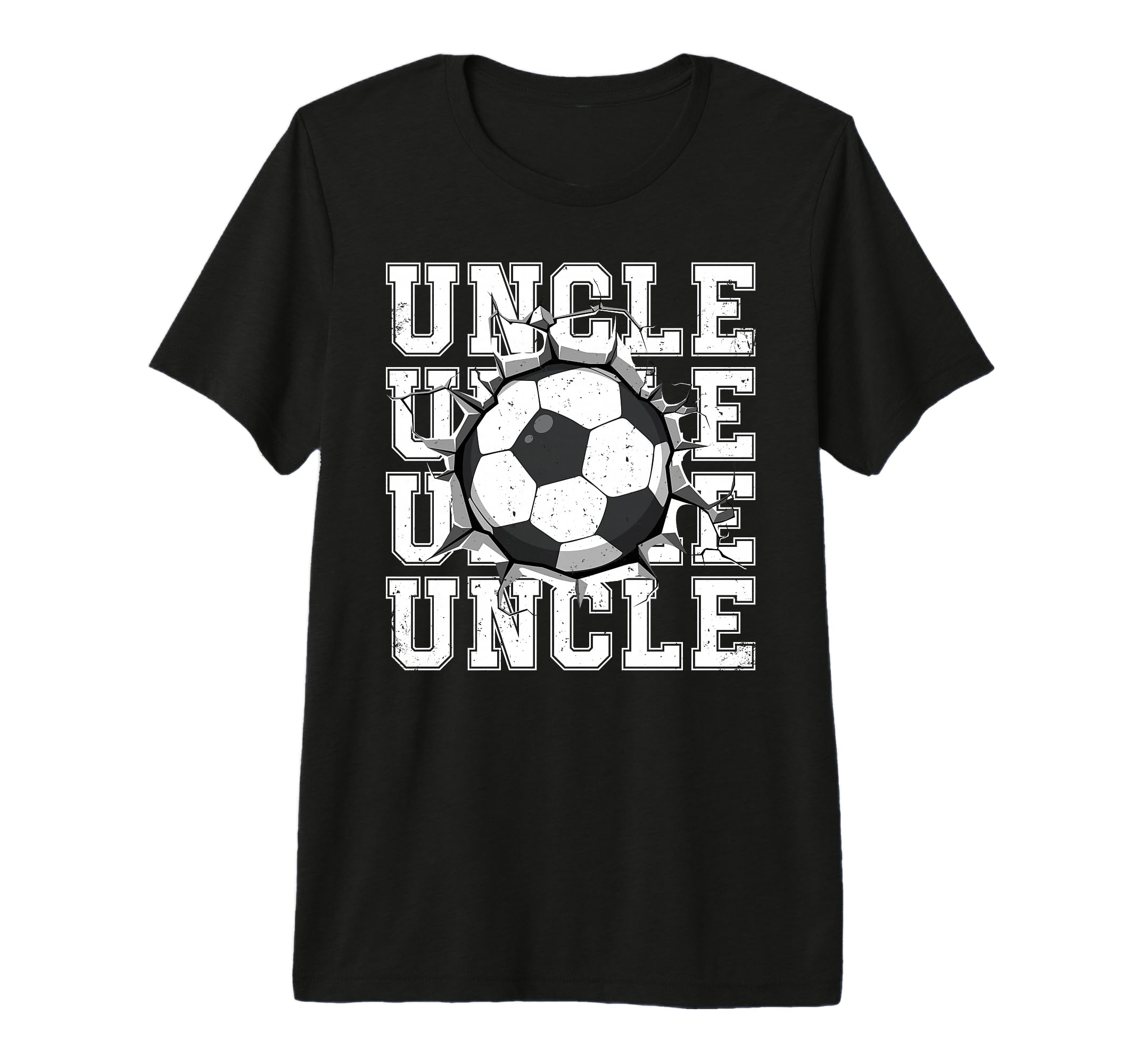 Soccer Uncle Cracked Wall Family T-Shirt - Graphic Print Men Women
