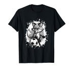 Fox Playing Soccer Team Sports Animal T-Shirt - Trendy Graphic Unisex