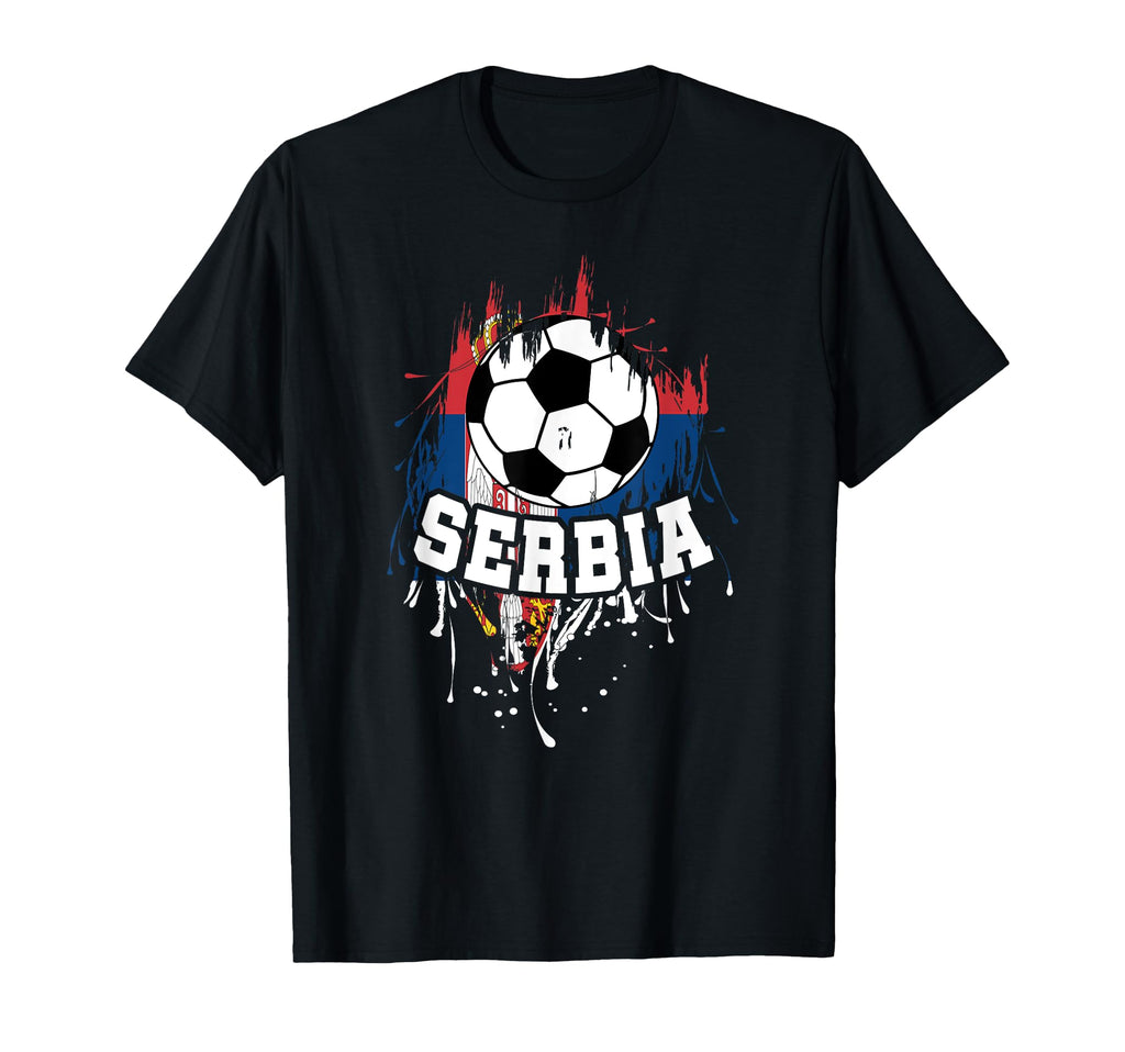 Serbia Soccer Serbian Football Serbs Futbol T-Shirt - Trendy Graphic Unisex