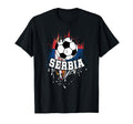 Serbia Soccer Serbian Football Serbs Futbol T-Shirt - Trendy Graphic Unisex