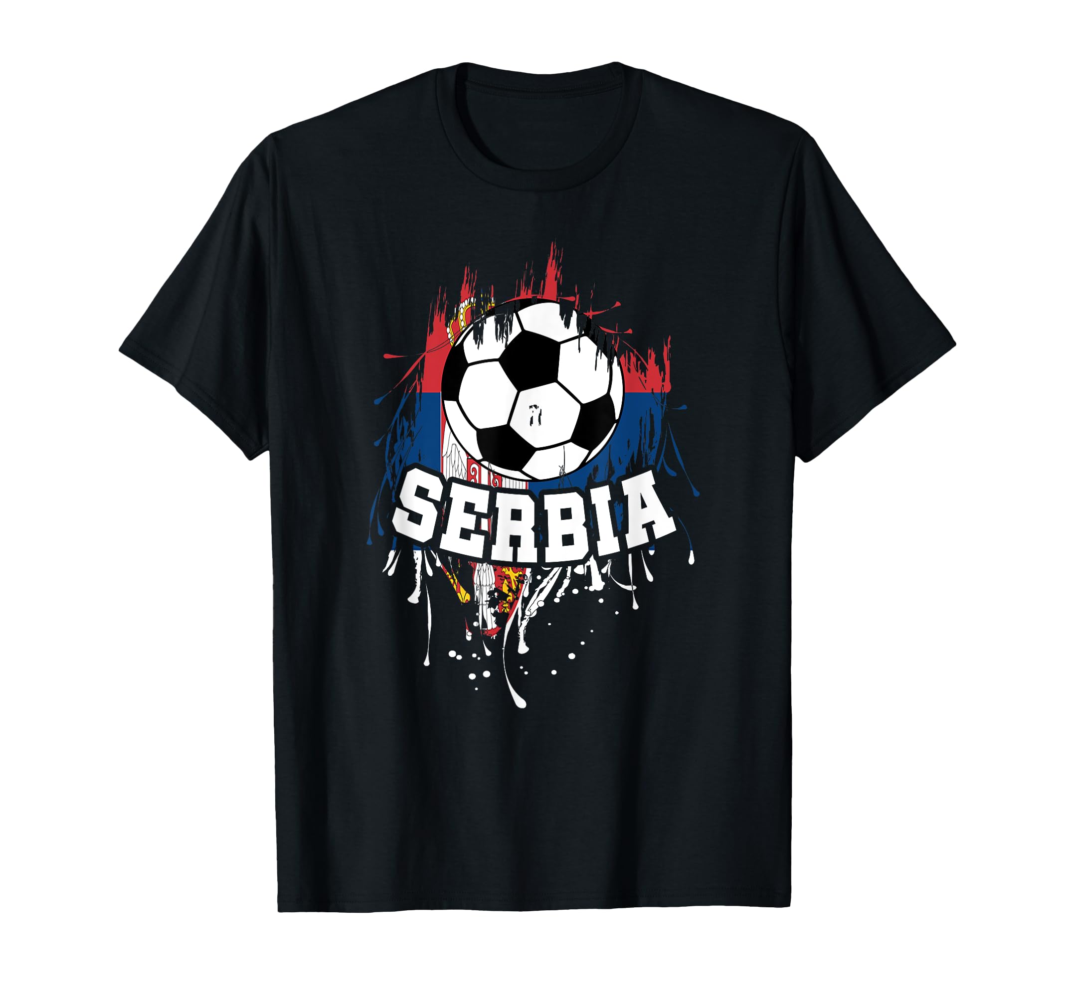 Serbia Soccer Serbian Football Serbs Futbol T-Shirt - Trendy Graphic Unisex