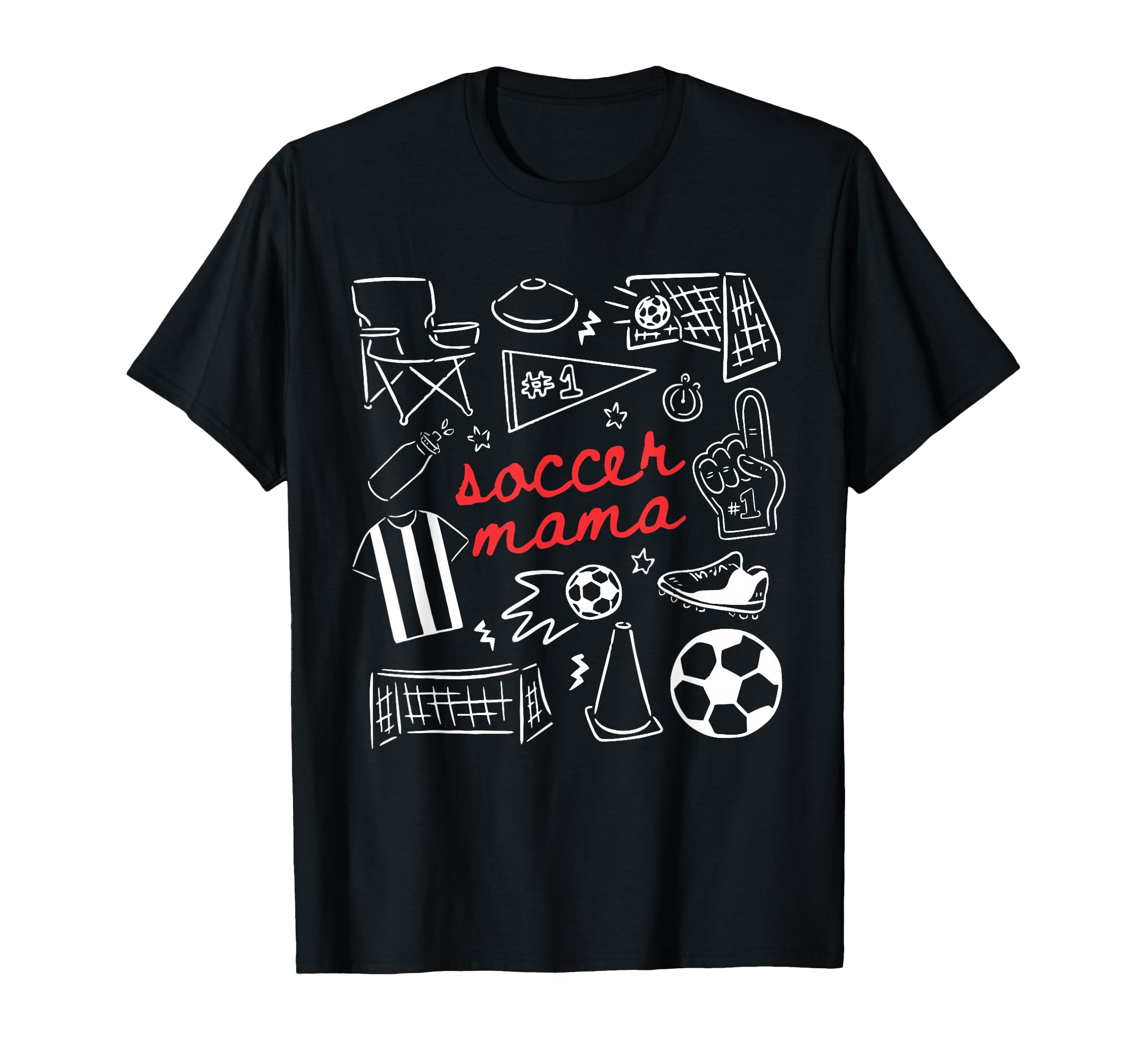 Soccer Mama Mothers Day Game Day T-Shirt - Aesthetic Graphic Men Women