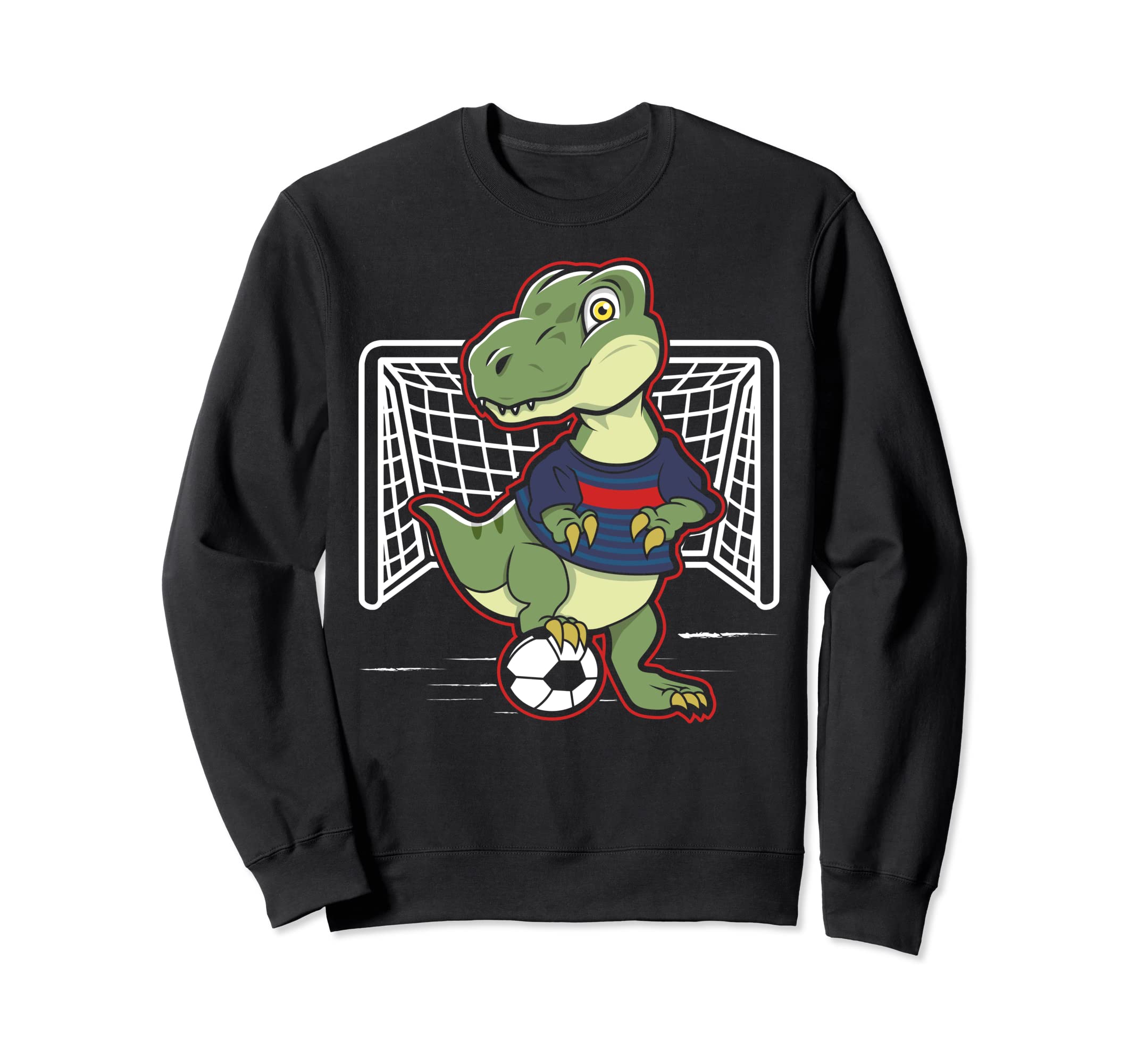 Soccer Dinosaur Soccer Sweatshirt - Aesthetic Graphic for Adults