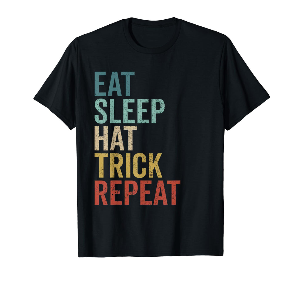 Eat Sleep Hat Trick Repeat Ice T-Shirt - Aesthetic Graphic for Adults