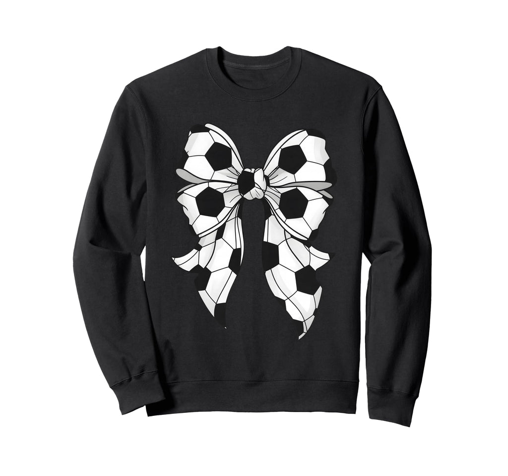 Soccer Coquette Bow Soccer Mama Mom Sweatshirt - Streetwear Style Men Women