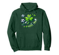 Soccer St Patricks Day Shamrock Hoodie - Trendy Graphic Men Women
