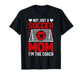 Not Just Soccer Mom Im Coach Valentines T-Shirt - Trendy Graphic Unisex