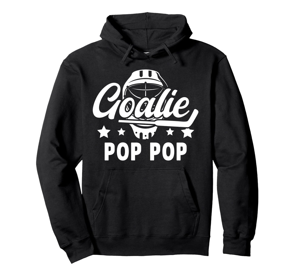 Hockey Goalie Pop Pop Ice Hockey Hoodie - Fun Novelty Design Men Women