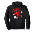 Valentine Soccer Heart Drip Sport Hoodie - Aesthetic Graphic for Adults