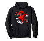 Valentine Soccer Heart Drip Sport Hoodie - Aesthetic Graphic for Adults