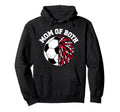 Mom Both Soccer Cheer Mom Funny Hoodie - Aesthetic Graphic for Adults