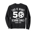 Funny Soccer 50Th Birthday 50 Sweatshirt - Fun Novelty Design for Adults