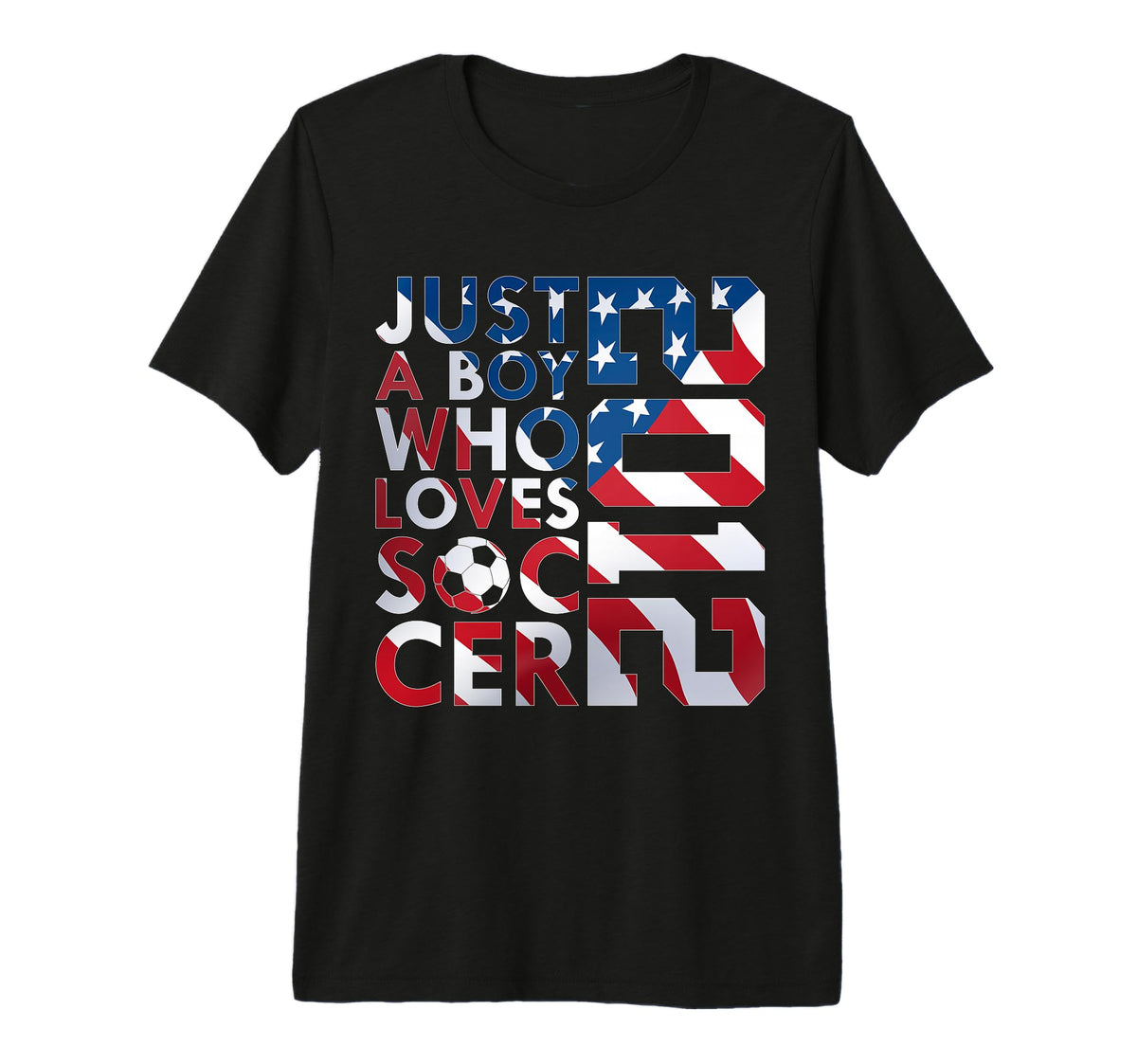Mens 2012 Just Who Loves Soccer 14Th T-Shirt - Streetwear Style for Adults