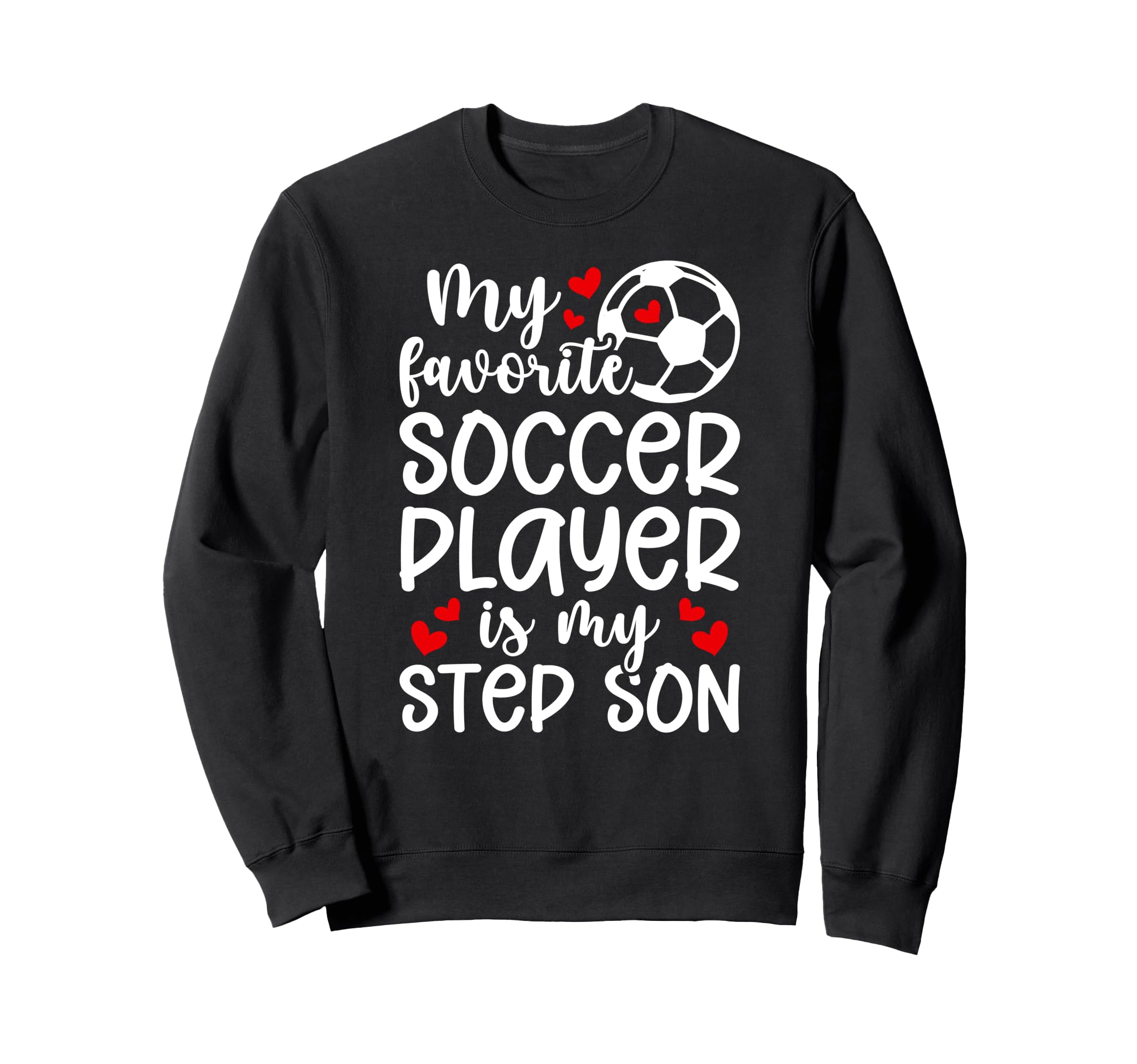 Proud Soccer Step Mom Soccer Player Sweatshirt - Unique Graphic for Adults